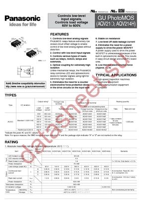 AQV212 datasheet  